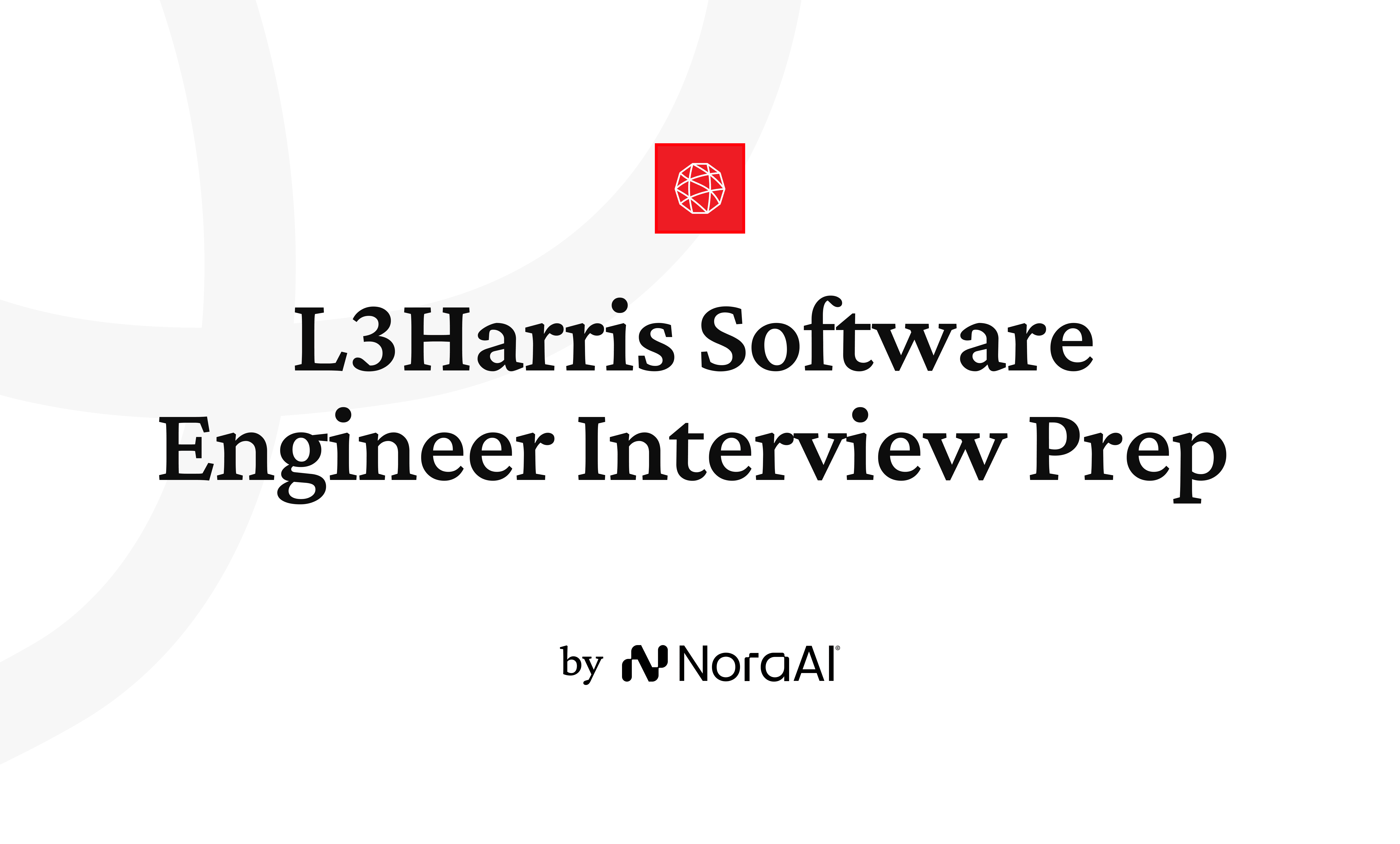 L3Harris SWE Guide 2026 | Nora AI | Nora AI Interview Guides